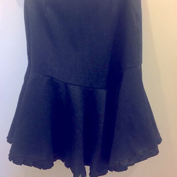 Blue and black vertical striped skirt - Picture 3 of 5